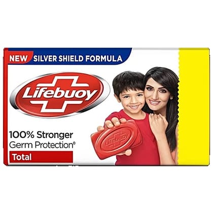 Lifebuoy Total Soap, 100% Stronger Germ Protection, New Silver Shield Formula, 44 g