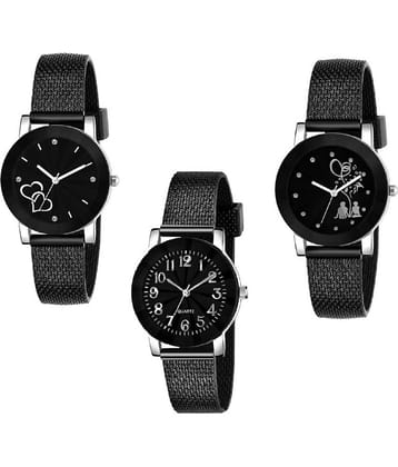 Cosmic - Black Dial Analog Girls Watch ( Pack Of 3 )