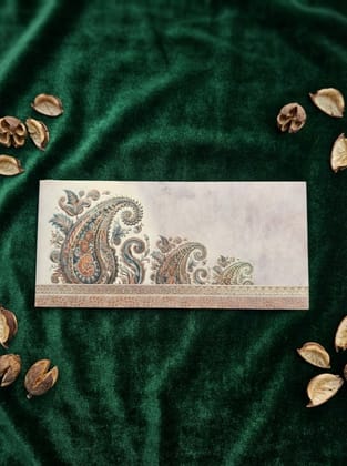 The Paisley Crest Envelope – Traditional Festive Money Envelope for Shagun & Celebrations