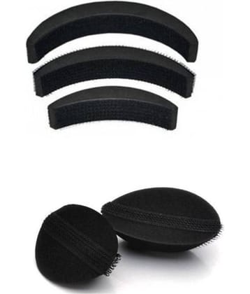 FOK Black Casual Hair Bumpit