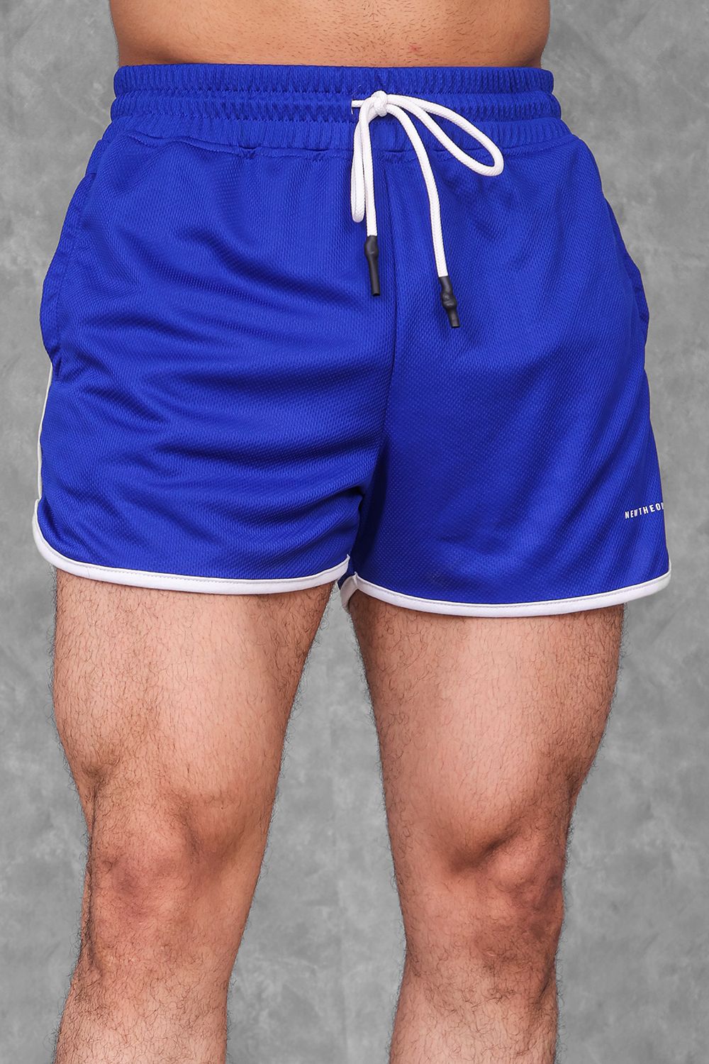 Body Building Shorts - Blue-S