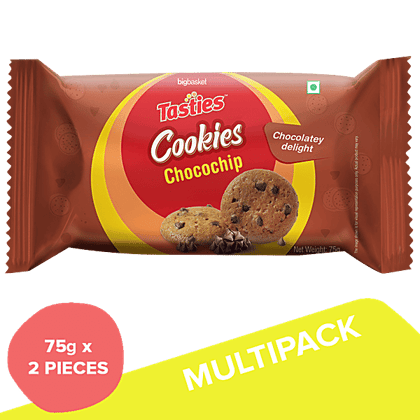 Tasties Chocochip Cookies, 2x75 g (Multipack)