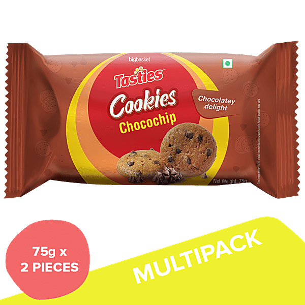 Tasties Chocochip Cookies, 2x75 g (Multipack)