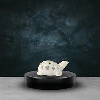 Sacred Hole Marble Turtle Idols