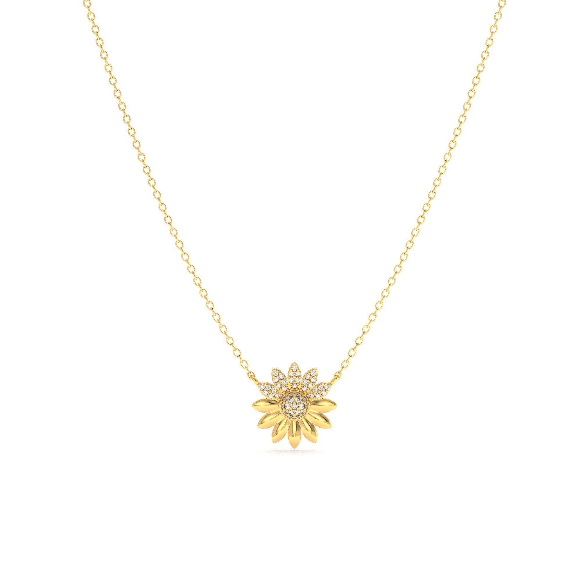 Bloom Necklace-18k Gold Plated