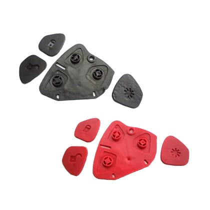 Mahindra 3-Button Remote Keypad (Red & Black)  Set of 2 Replacement Keys for Xylo, Scorpio, & Quanton.