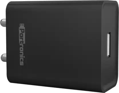 Portronics Adapto 62 USB Wall Adapter (Black)