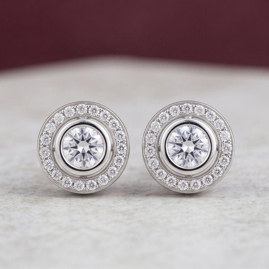 Crystal Halo Studs