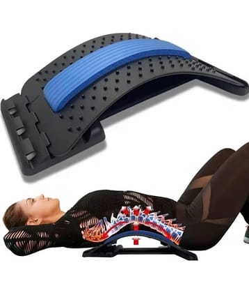 HORSE FIT Back Pain Relief Product Back Stretcher, Spinal Back Relaxation Device, Multi-Level Lumbar Region Back Support for Lower & upper muscle