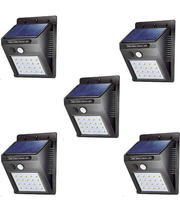 SPARKWORLD 5W Solar Outdoor Wall Light ( Pack of 5 )