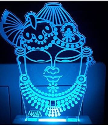SUPERAJANTA MUKHARVIND  SHREENATHJI 2066 Night Lamp Multi - Pack of 1