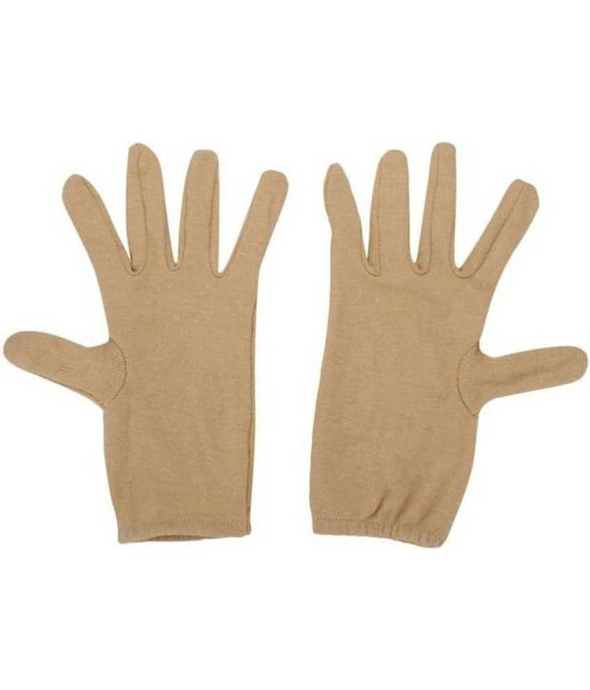 Tahiro Beige Cotton Driving Gloves - Pack Of 1