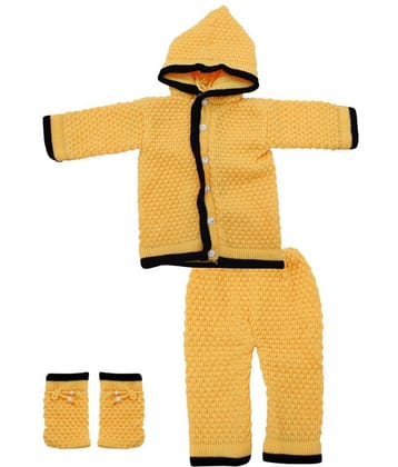 The Creators Pack of 3 Unisex for Baby Woollen ( Yellow )
