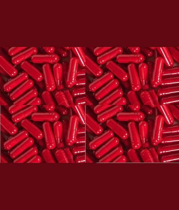 BioMed Empty Gelatin Capsules 00 Maroon 1000 no.s