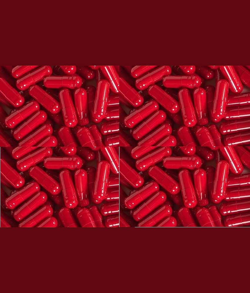 BioMed Empty Gelatin Capsules 00 Maroon 1000 no.s