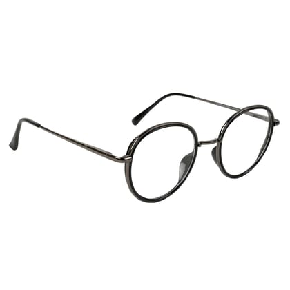 TERRY & CO Zero Power Blue Cut Eyeglasses | Metal Frame | Medium Size | Anti-Reflective, UV Protection, Lightweight | Spring Hinges | Unisex