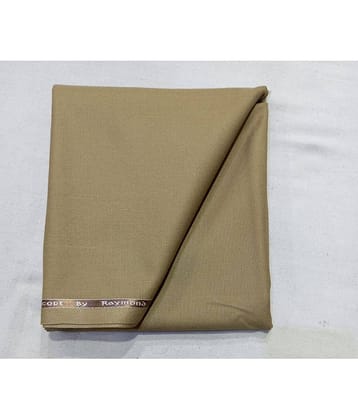 Raymond Khaki Polyester Men's Unstitched Pant Piece ( Pack of 1 )