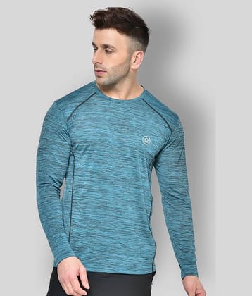 Chkokko - Polyester Regular Fit Sea Green Men's Sports T-Shirt ( Pack of 1 )