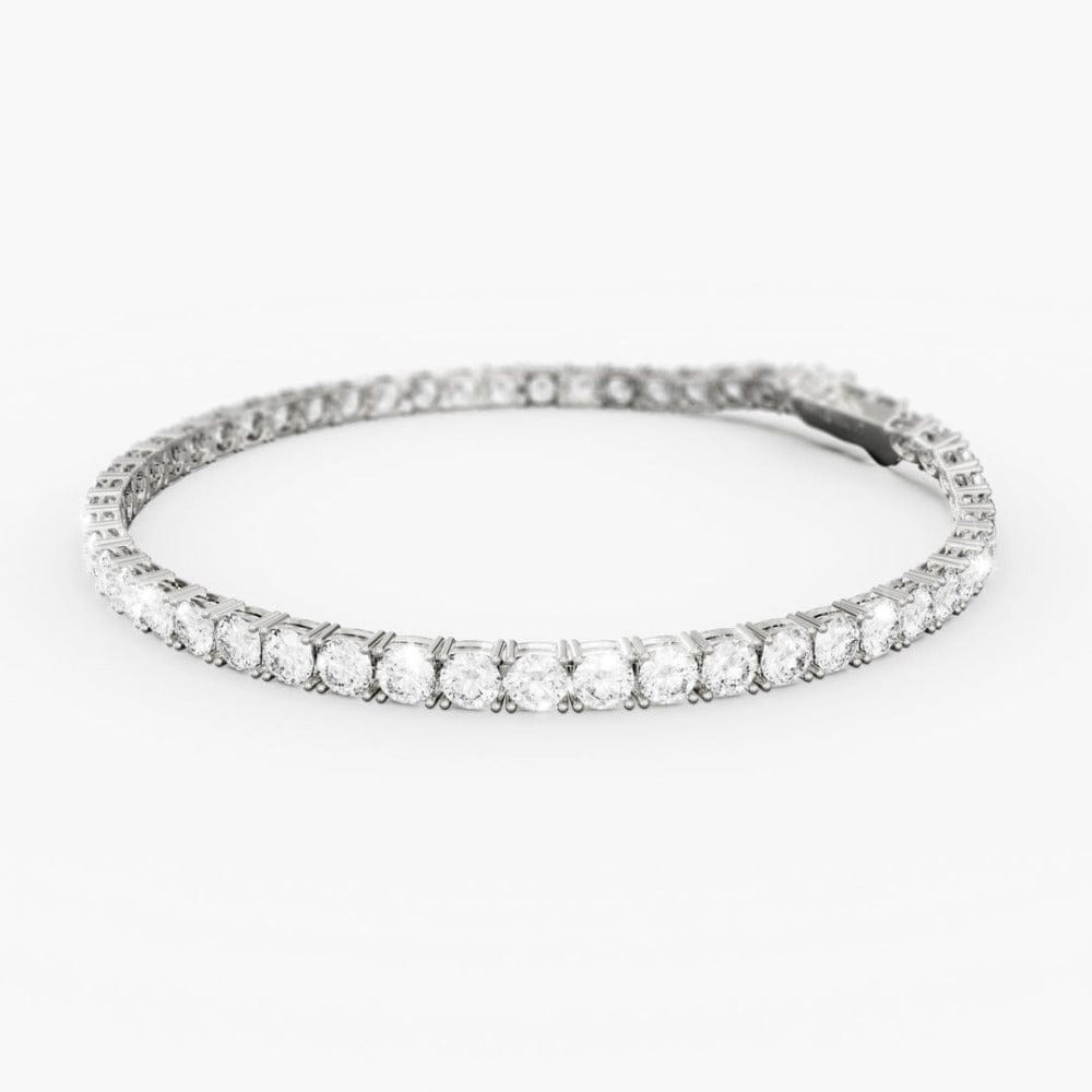 TENNIS CHAIN BRACELET (SILVER) - 4MM-20CM