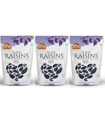 20-20 Dry Fruits Black Raisins 750 g