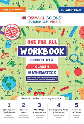 OSWAAL CBSE ONE FOR ALL WORKBOOK MATHEMATICS CLASS 4 WITH 2025 EXAM PATTERN [Paperback] oswaal