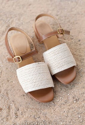 Koffi Raffia Weave Sandals-35