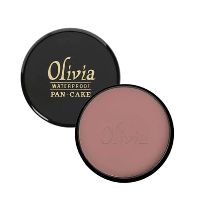 Olivia Pan Cake 100% Waterproof 25g | Full Coverage Makeup Base | Smudge-Proof & Sweat-Resistant | Long-Lasting Velvety Finish | Hides Blemishes | For All Skin Types | Tender Orange - 30 Olivia Pan Cake 100% Waterproof 25g | Full Coverage Makeup Base | S