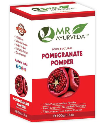 MR Ayurveda 100% Pure Natural Pomegranate Powder Face Pack Masks 100 gm