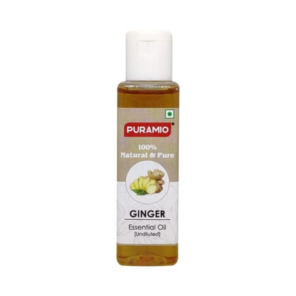 Puramio Ginger Essential Oil (Undiluted) 100% Natural & Pure, Helps Reduce Dandruff, Acne & Wrinkles, 30 ml