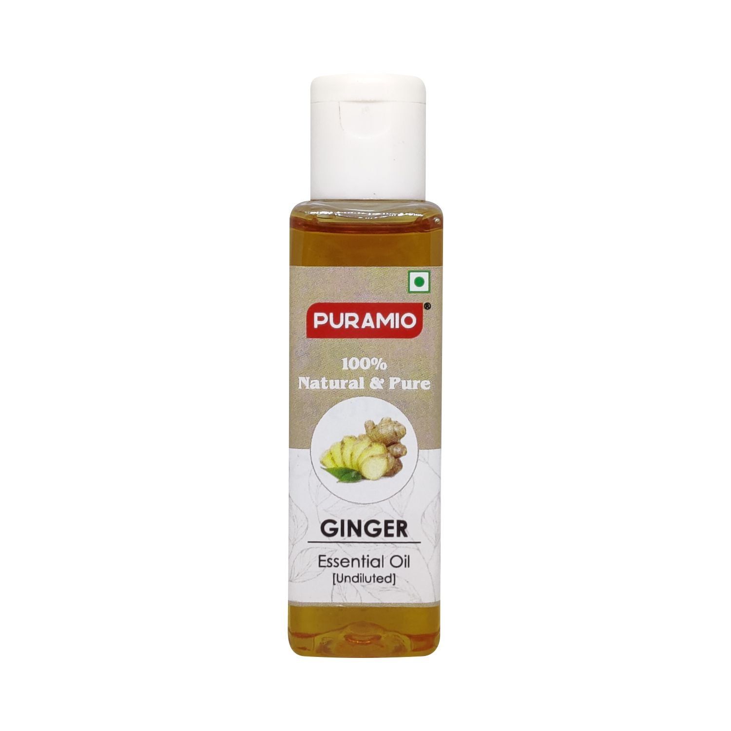 Puramio Ginger Essential Oil (Undiluted) 100% Natural & Pure, Helps Reduce Dandruff, Acne & Wrinkles, 30 ml