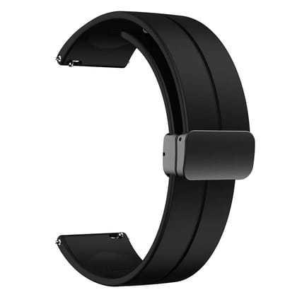 Valente 22mm Magnetic buckle Watch Strap for Noise halo, Colorfit Pro 3,Colorfit Ultra,Oneplus Watch,Fossil Gen 5E 44mm, Gen 5(44mm),firebolt Invincible Plus, Legacy,cobra,Pebble Cosmos Luxe 2.