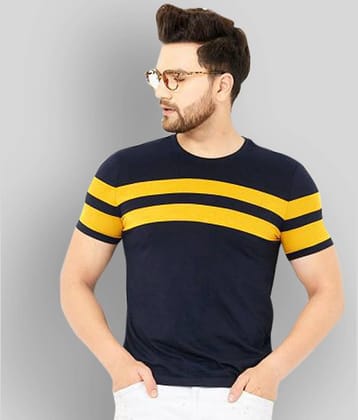 AUSK Pack of 1 Cotton Blend Regular Fit Men's T-Shirt ( Yellow )