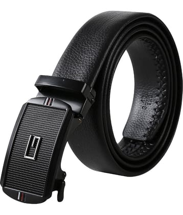 Edifier - Black Leather Men's Formal Belt ( Pack of 1 )