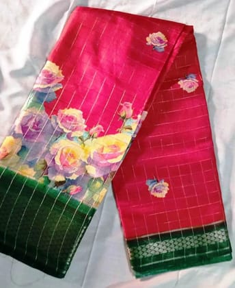 Elegant Golden Silk Saree