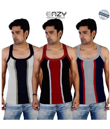 Eazy Multi Sleeveless Vests Pack of 3