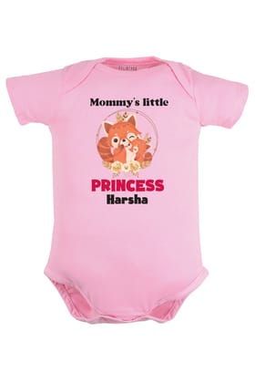 Mommy's Little Princess Baby Romper | Onesies w/ Custom Name-Pink / Baby Romper / 0-3 Months