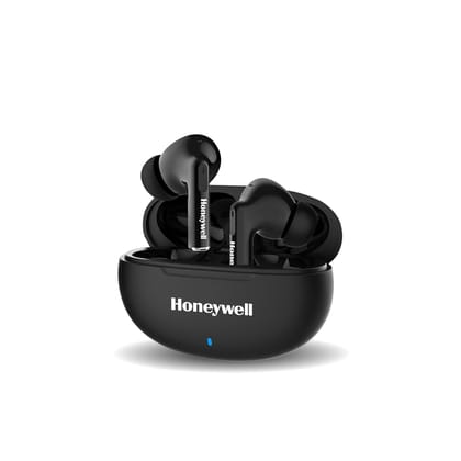 Honeywell Moxie V1200 TWS Earbuds, 26H of Playtime,Type C fast charging-Black
