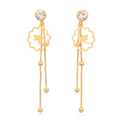KAYYA21 Gold-Plated Dangle Earrings for Women  Anti-Tarnish & Lightweight