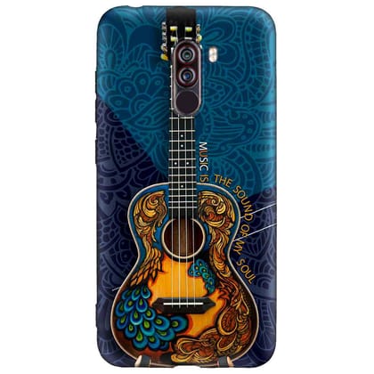 Music Is The Sound Of My Soul POCO F1 Premium Embossed Mobile cover