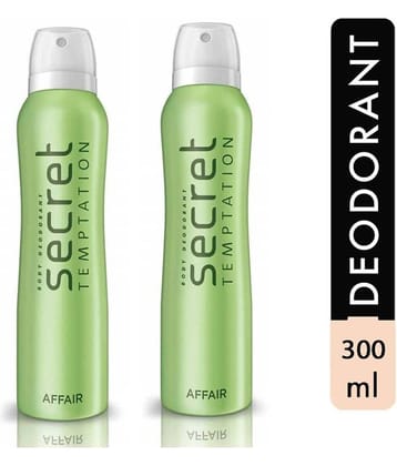 Secret temptation Affair Deodorant Spray for Women 150 ml ( Pack of 2 )
