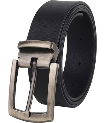 SILKSHOPPING - Black 100% Leather Men's Formal Belt ( Pack of 1 )