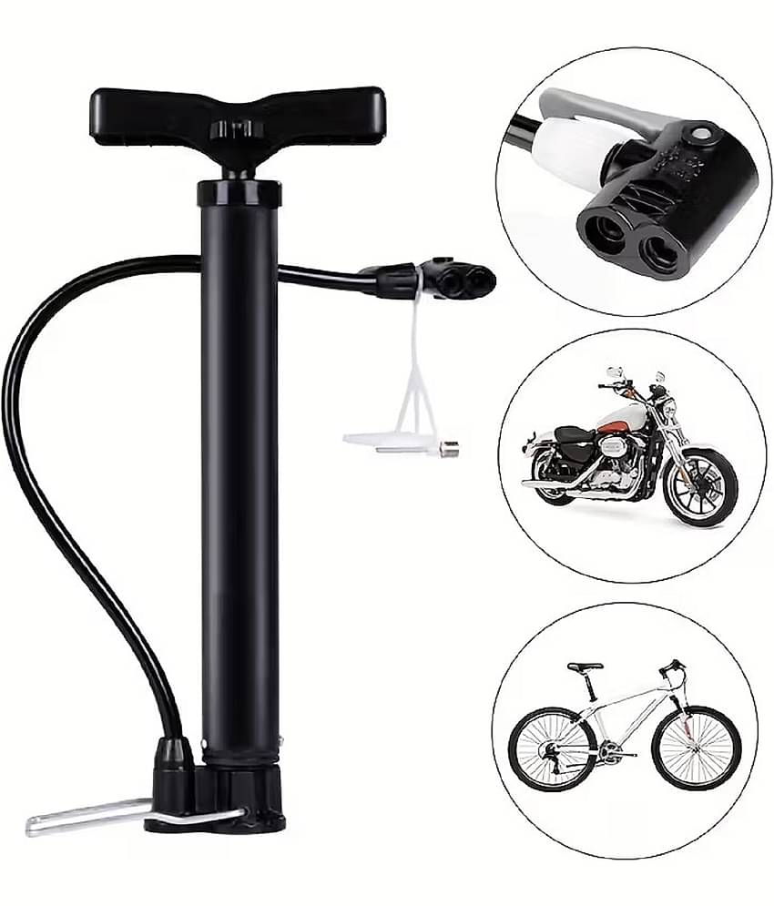 Shopeleven Cycle Pump, High-Pressure Deluxe, Strong Steel Air Pump for Bicycle, Car, Ball, Motorcycle | Inflatable Air Pump, Floor Air Pumps | Pack of 1