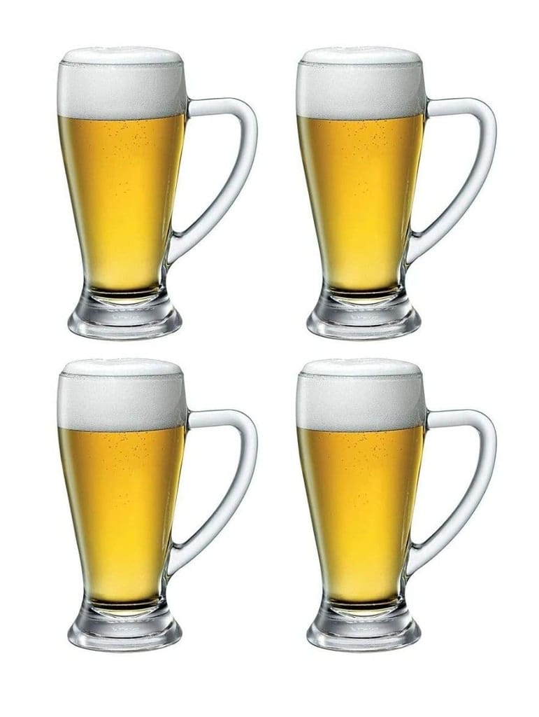 Juice Water Glass, Light Beer Clear Classic Pilsner Glass Set, Bar Weizen Wheat Glasses Juice, Mocktail, Tall for Party Pilsner Beer Juice Glass (400ML)