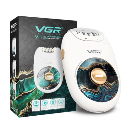 VGR V-706 Professional Womens Epilator, Smooth Skin Care VGR V-706 Professional Womens Epilator, Smooth Skin Care - Green