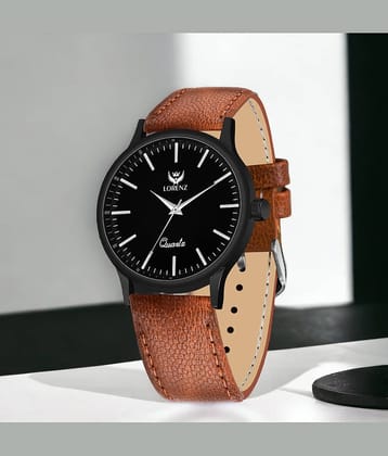 Lorenz Tan Leather Analog Men's Watch