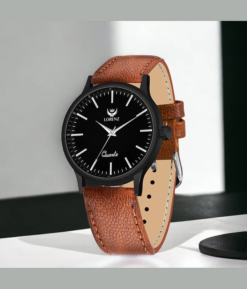 Lorenz Tan Leather Analog Men's Watch