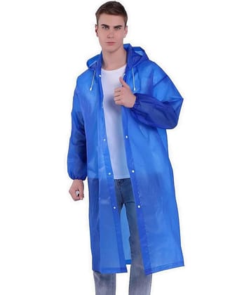 Infispace Navy Nylon Men's Raincoat ( Pack of 1 )