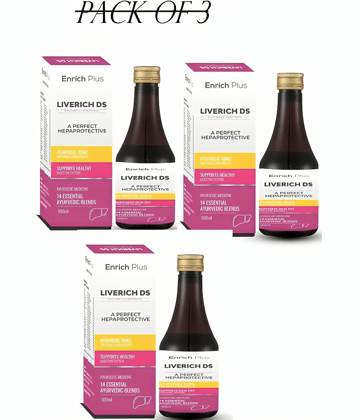 ENRICH PLUS LIVERICH -DS ENZYME LIVERTONIC AYURVEDIC TONIC  (PACK OF 3)