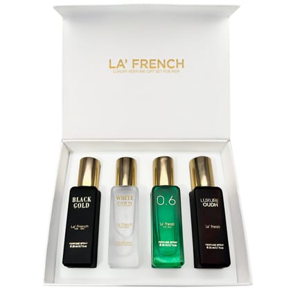 Classic Perfume Gift Set 4x20ml - Black Gold | White Gold | 0.6 | Luxure Oudh Classic Perfume Gift Set 4x20ml - Black Gold | White Gold | 0.6 | Luxure Oudh - Default Title