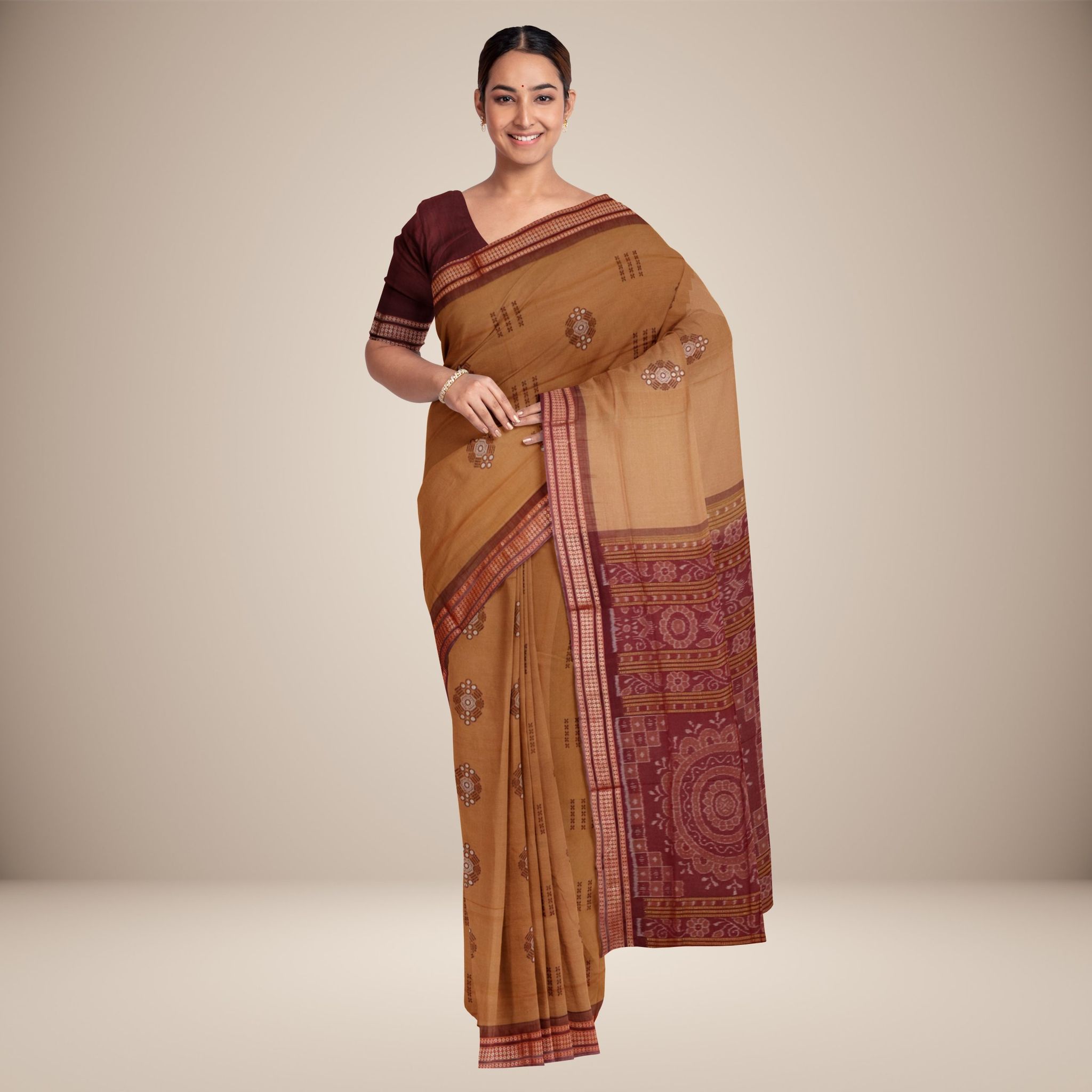 Bomkai Cotton Saree